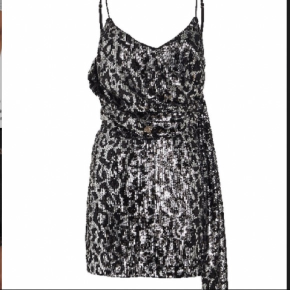 SAYLOR sequin mini dress with sash - Picture 1 of 1